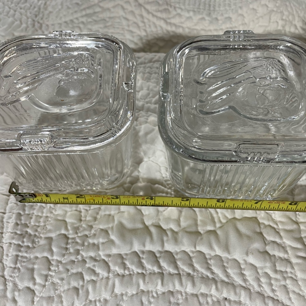 Federal Glass Storage Jars